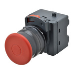 Omron A22NE-PD Series Pull Release Emergency Stop Push Button, Panel Mount, 22mm Cutout, 2NC, IP69K