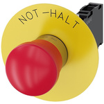 Siemens 3SU1 Series Pull Release Emergency Stop Push Button, Panel Mount, 22mm Cutout, SPDT, IP66, IP67, IP69