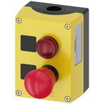 Siemens 3SU1 Series Twist Release Emergency Stop Push Button, Surface Mount, SPDT, IP66, IP67, IP69