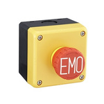 Idec FB Series Twist Release Emergency Stop Push Button, Surface Mount, 1NO + 3NC