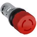 ABB Compact Series Twist Release Emergency Stop Push Button, Panel Mount, 1NC, IP66, IP67, IP69K