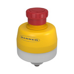 Banner Twist Release Emergency Stop Push Button, Panel Mount, 30mm Cutout