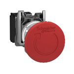 Schneider Electric Harmony Series Trigger Action Emergency Stop Push Button, Panel Mount, 22.5mm Cutout, IP66, IP67,