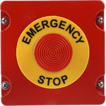 Craig & Derricott EMSH Series Pull Release Emergency Stop Push Button, Surface Mount, SPDT, IP65