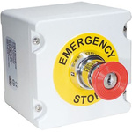 Craig & Derricott EMSH Series Key Release Emergency Stop Push Button, Surface Mount, SPDT, IP65