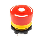 EAO 84 Series Twist Release Emergency Stop Push Button, Panel Mount, 22.5mm Cutout, 2NC, IP65