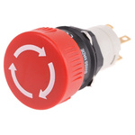 EAO 51-253 Series Maintained Emergency Stop Push Button, Panel Mount, SPDT, IP65