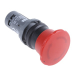 ABB 1SFA Series Twist Release Emergency Stop Push Button, Panel Mount, 22.5mm Cutout, 1 NO + 1 NC, IP66, IP67, IP69K