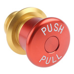 Apem ES1S4 Series Pull Release Emergency Stop Push Button, Panel Mount, 34mm Cutout, 2NC, IP65