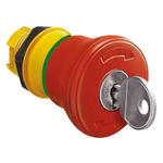 Lovato Platinum Series Turn Key to Release Emergency Stop Push Button, 22mm Cutout, IP66, IP67, IP69K