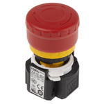 Idec Emergency Stop Push Button, Panel Mount, SPDT, IP65