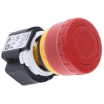 Idec Emergency Stop Push Button, Panel Mount, 4PST, IP65