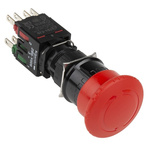Schneider Electric Harmony XB6 Series Twist Release Emergency Stop Push Button, Panel Mount, 16mm Cutout, SPDT, IP65