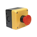 Idec HW Series Twist Release Emergency Stop Push Button, Surface Mount, 1 NO + 1 NC, IP65