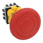 Idec XW1E Series Twist Release Emergency Stop Push Button, Panel Mount, 30mm Cutout, 4PST, IP65