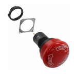 Omron A165E Series Twist Release Emergency Stop Push Button, Panel Mount, 16mm Cutout, 1NC, IP65