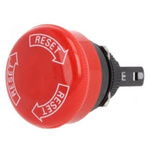 Omron A165E Series Twist Release Emergency Stop Push Button, Panel Mount, 16mm Cutout, IP65