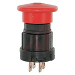 Honeywell 87940 Series Pull Release Emergency Stop Push Button, Panel Mount, 22mm Cutout, 2NO, IP67