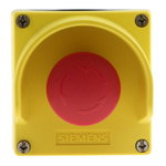 Siemens 3SU1 Series Twist Release Emergency Stop Push Button, Surface Mount, 1NC, IP66, IP67, IP69