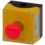 Siemens 3SU1 Series Twist Release Emergency Stop Push Button, Surface Mount, 1NC