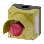 Siemens 3SU1 Series Twist Release Emergency Stop Push Button, Surface Mount, 1NC, IP66, IP67, IP69