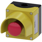 Siemens 3SU1 Series Twist Release Emergency Stop Push Button, Surface Mount, 2NC, IP66, IP67, IP69K