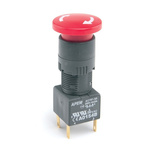 APEM Emergency Stop Push Button, Panel Mount, DPDT, IP65