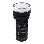 RS PRO, Panel Mount Red/Green LED Indicator, 22mm Cutout, IP65, Round, 110V ac