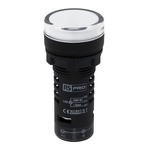 RS PRO, Panel Mount Red/Green LED Indicator, 22mm Cutout, IP65, Round, 230V ac/dc