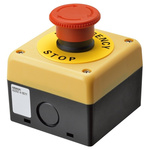 Omron A22NE-P Series Twist Release Emergency Stop Push Button, Surface Mount, 2NC, IP65