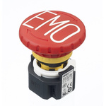 Idec XA Series Twist Release Emergency Stop Push Button, Panel Mount, 16mm Cutout, 3NC + 1NO, IP65