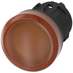 Siemens Amber Pilot Light Head, 22mm Cutout SIRIUS ACT Series