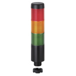 698.110.74 | Werma Red/Green/Yellow Signal Tower, Buzzer, 12 V, 3 Light Elements, Base Mount