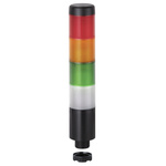 698.140.75 | Werma Clear, Green, Red, Yellow Signal Tower, Buzzer, 24 V, 4 Light Elements