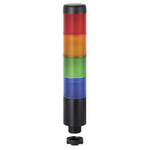 698.150.75 | Werma Multicolour Signal Tower, 24 V, 4 Light Elements, Built-in Mounting