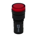 RS PRO, Panel Mount Red LED Pilot Light, 12V ac/dc