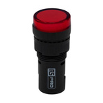 RS PRO, Panel Mount Red LED Pilot Light, 24V ac/dc