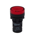 RS PRO, Panel Mount Red LED Pilot Light, 22mm Cutout, IP65, Round, 230V ac