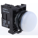 Eaton, RMQ Titan M22 White LED Pilot Light, 22mm Cutout, IP69K, Round, 12 → 30V ac/dc