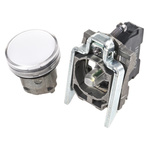 Schneider Electric, Harmony XB4, Panel Mount White Universal LED Pilot Light, 22mm Cutout, IP66, IP67, IP69(IP69K),