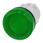 Siemens Green Pilot Light Head, 22mm Cutout SIRIUS ACT Series