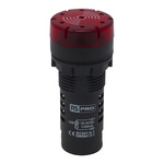 RS PRO, Panel Mount Red LED Pilot Light, 22mm Cutout, IP30, Round, 12V ac/dc