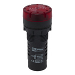 RS PRO, Panel Mount Red LED Pilot Light, 22mm Cutout, IP30, Round, 24V ac/dc