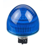 Idec, HW, Flush Mount Blue LED Pilot Light Complete, 22mm Cutout, IP65, Dome, 24V ac/dc