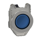 Schneider Electric, XB4, Flush Mount Blue Universal LED Pilot Light, 30mm Cutout, Round, 19.2 → 30 V dc, 21.6