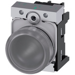 Siemens, SIRIUS ACT, Panel Mount White LED Indicator, 22mm Cutout, Round, 230V ac