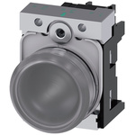 Siemens, SIRIUS ACT, Panel Mount White LED Indicator, 22mm Cutout, Round, 110V ac