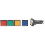 Eaton, RMQ16, Flush Mount Yellow Pilot Light, 16mm Cutout, IP65, Square, 24V