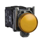 Schneider Electric, Harmony XB4 Orange Pilot Light Complete, 22mm Cutout, Round, 230-240V