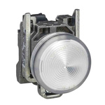 Schneider Electric, Harmony XB4 White LED Pilot Light Complete, 22mm Cutout, IP65, 24V